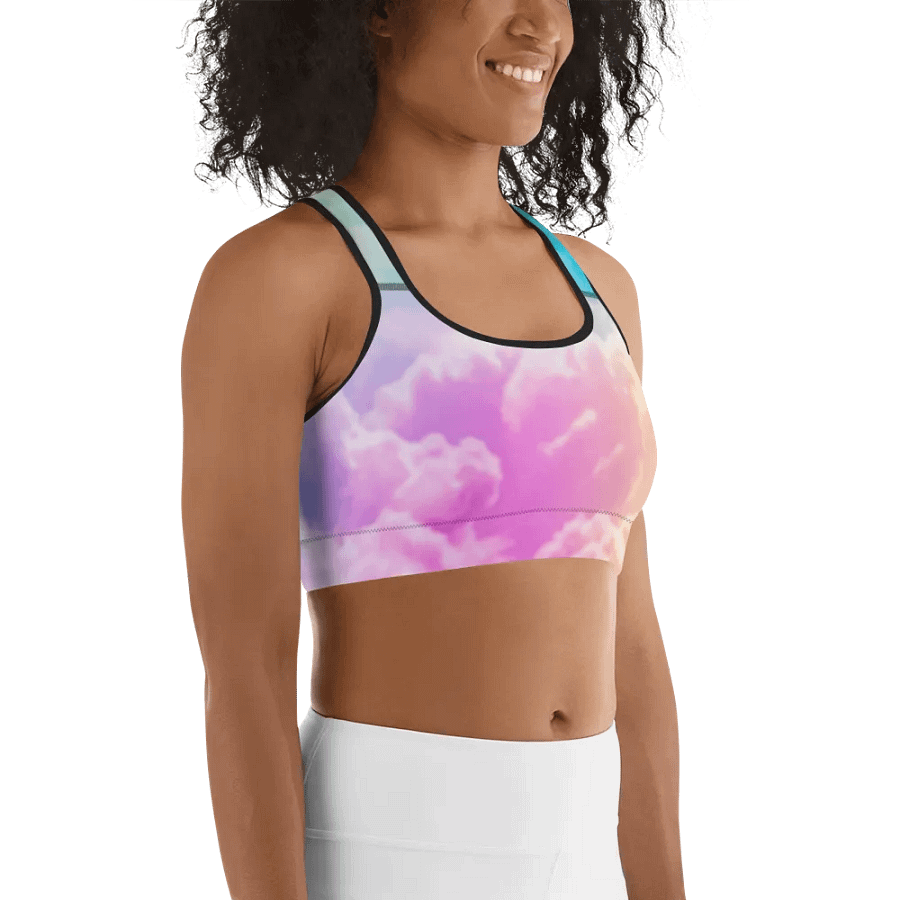 Blur cloud rainbow Design Sports Bra - V7 product image (11)