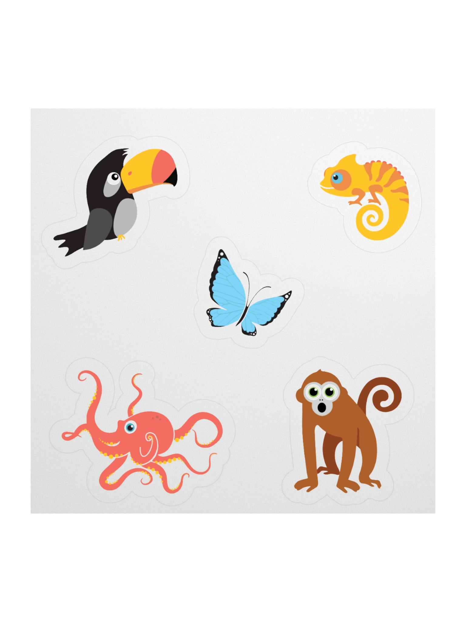 Socialocca Rainforest Animal Sticker Set product image (1)