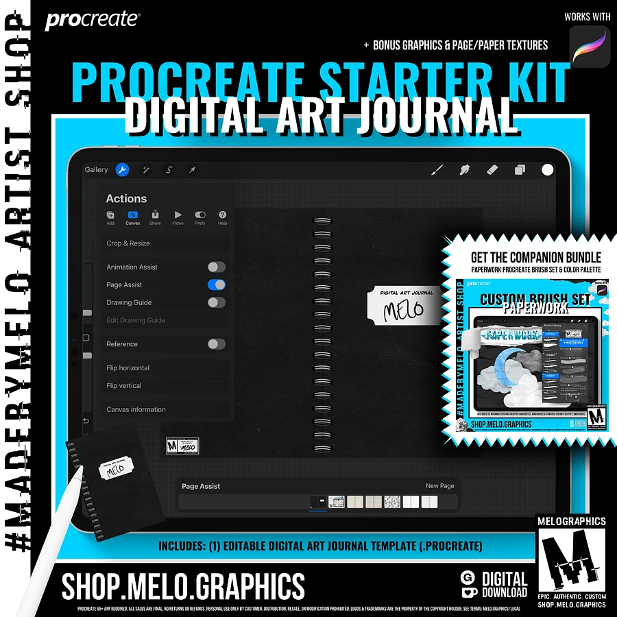 Procreate Digital Art Journal Starter Kit | #MadeByMELO product image (3)