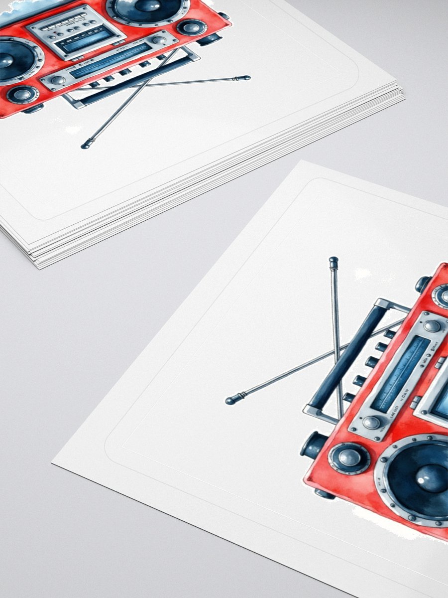 Retro Boombox Sticker Set product image (11)