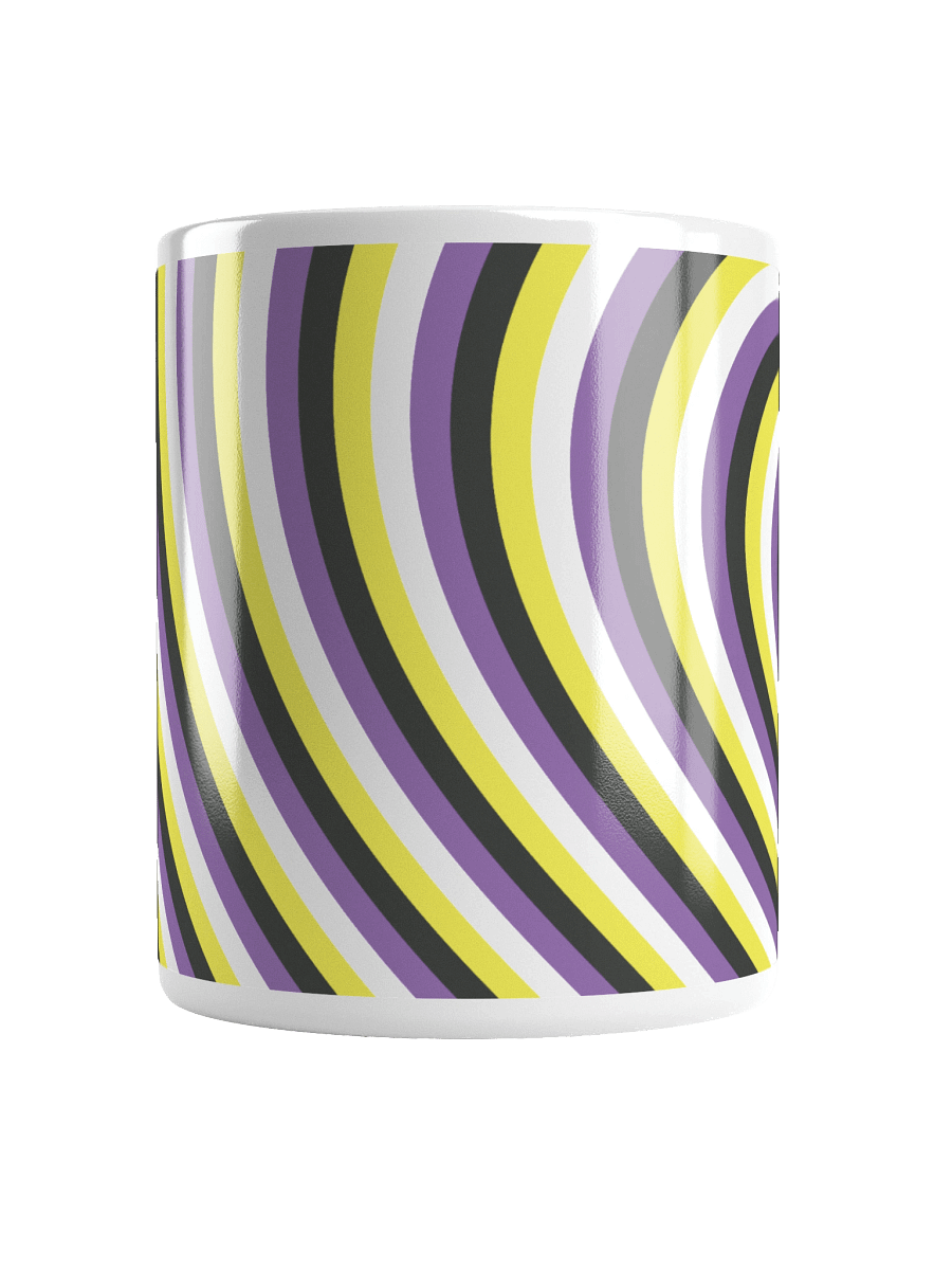 Non-binary Pride Hearts Mug (Left-handed) product image (6)