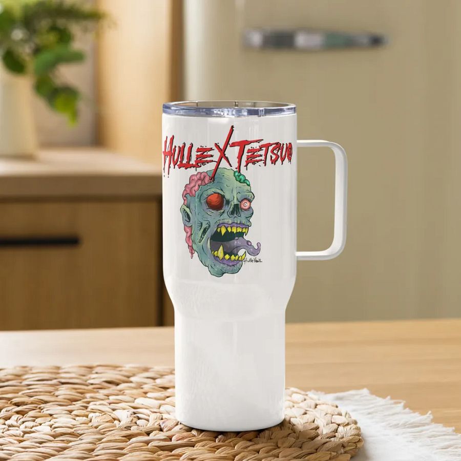 Gimme Brain Travel Mug with a Handle (HulleVane Design) product image (11)