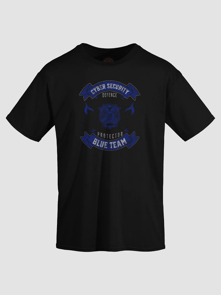 Cyber Security Blue Team Defender's Crest - Gildan Unisex T-Shirt (Heavyweight Classic Fit) - Front Print product image (3)
