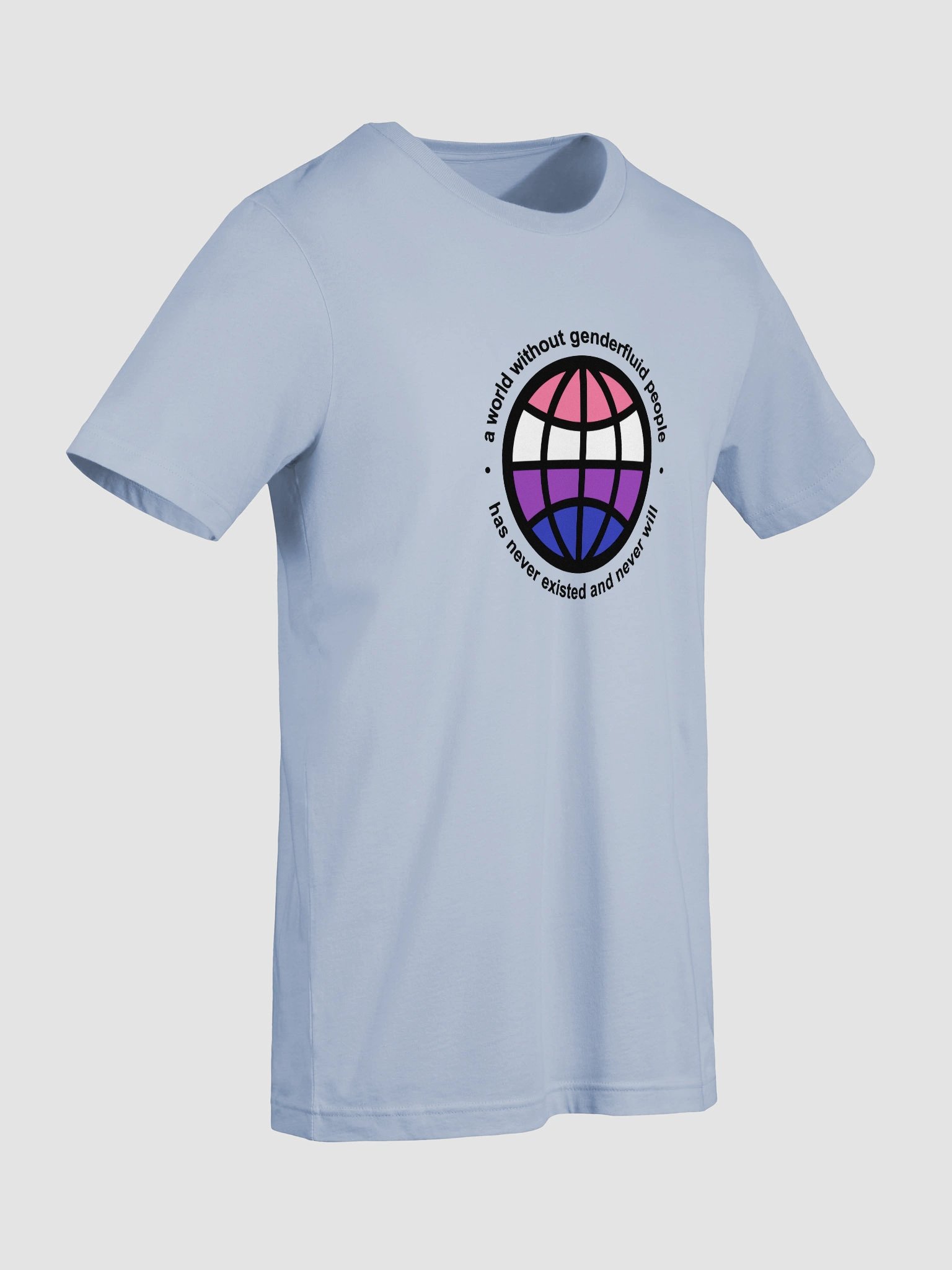 a world without genderfluid people t-shirt product image (9)