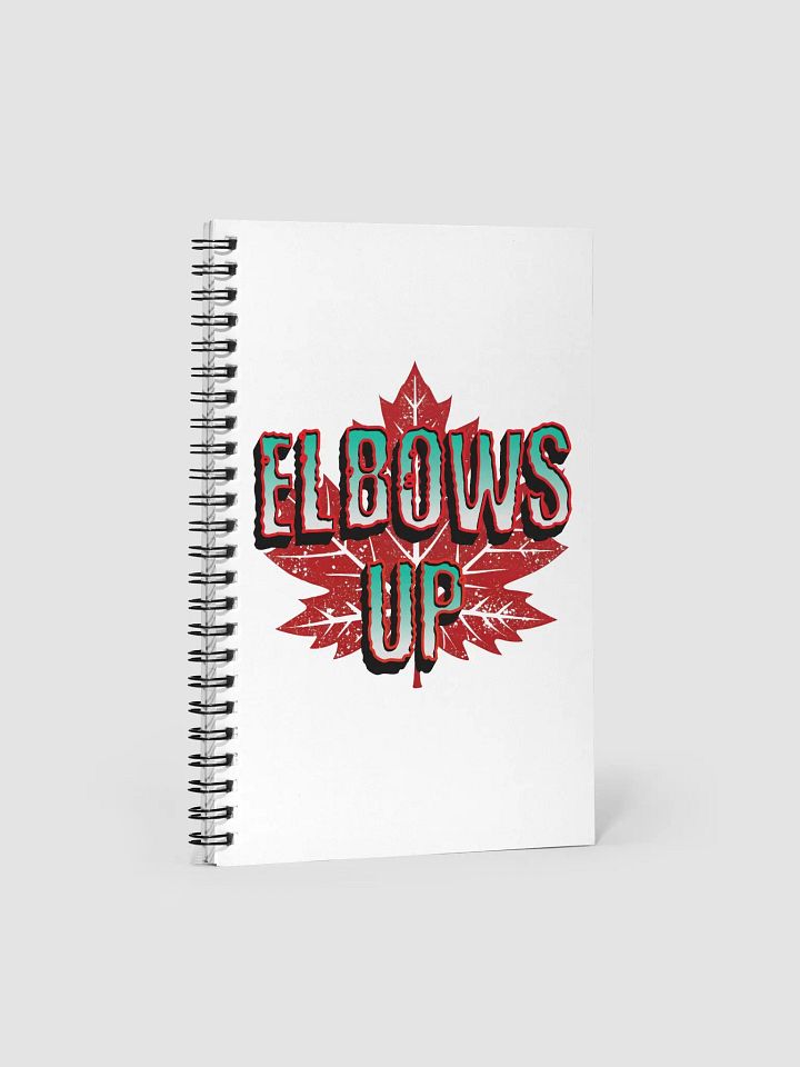 Elbows Up Maple Leaf Spiral Notebook product image (2)