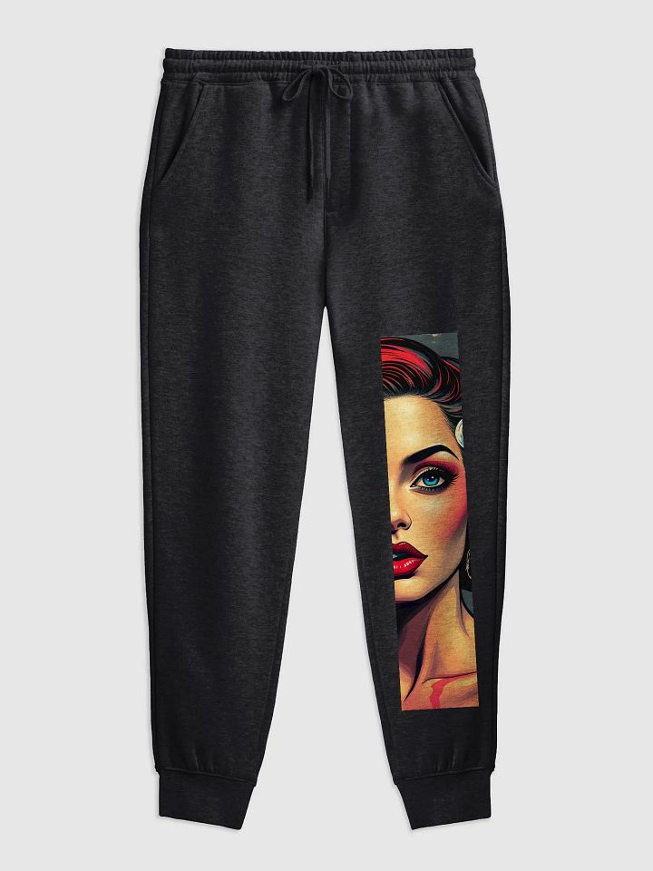 Vibrant Femme Fatale Illustration Joggers product image (1)