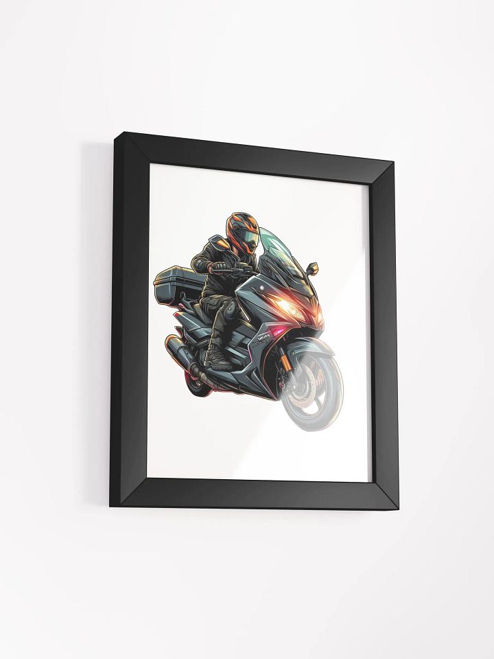 Ride into the Unknown | automatic motorbike biker on the way AI work product image (38)