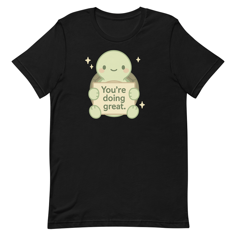 Cute Motivational Turtle Graphic | Positive Vibes & Mental Health Support product image (2)