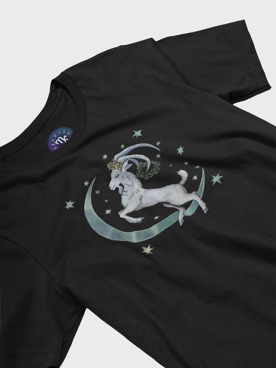 Unisex Capricorn Zodiac T-Shirt - Enchanting Goat and Celestial Design, Astrology Gift product image (5)