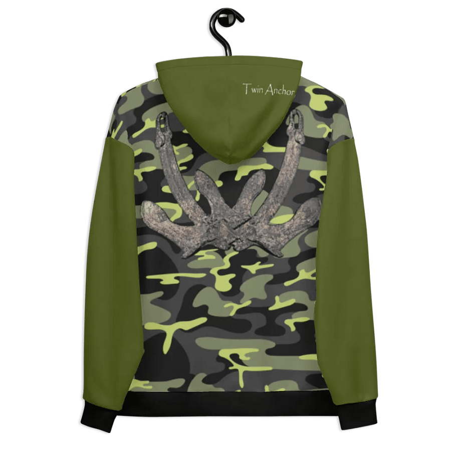 Green & Camouflage Anchor Hoodie product image (9)