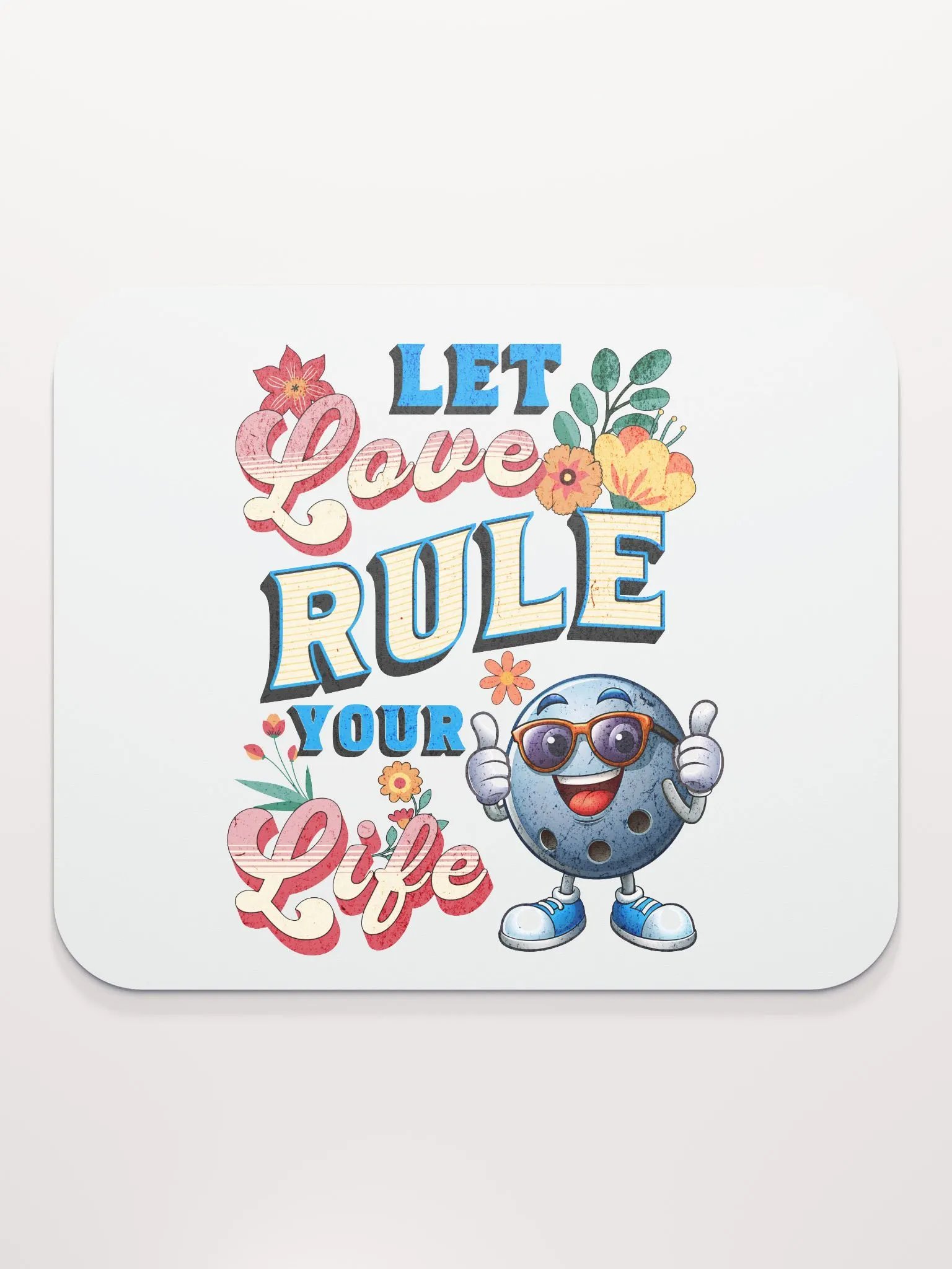 Let Love Rule Your Life Bowling Mouse Pad product image (2)