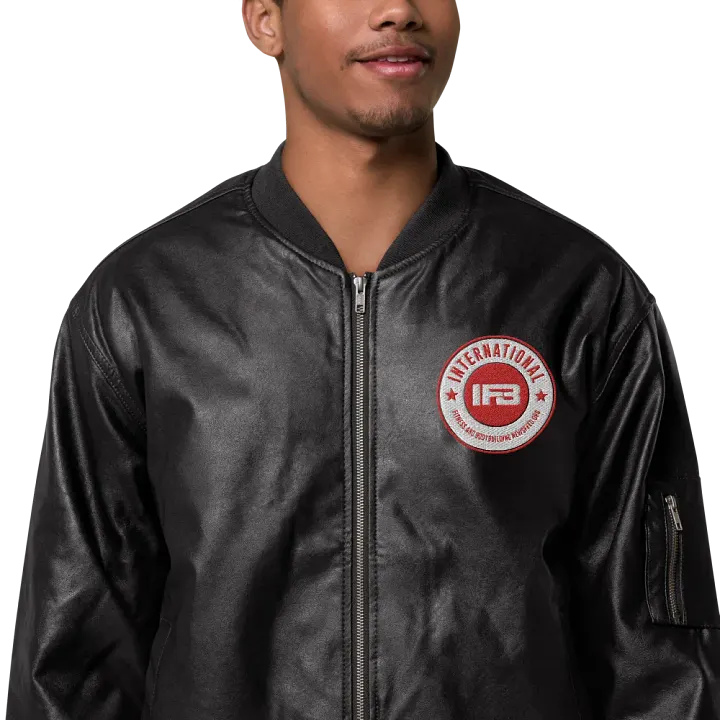 IFBNewsfeed.Org's Threadfast Apparel Faux Leather Bomber Jacket product image (1)
