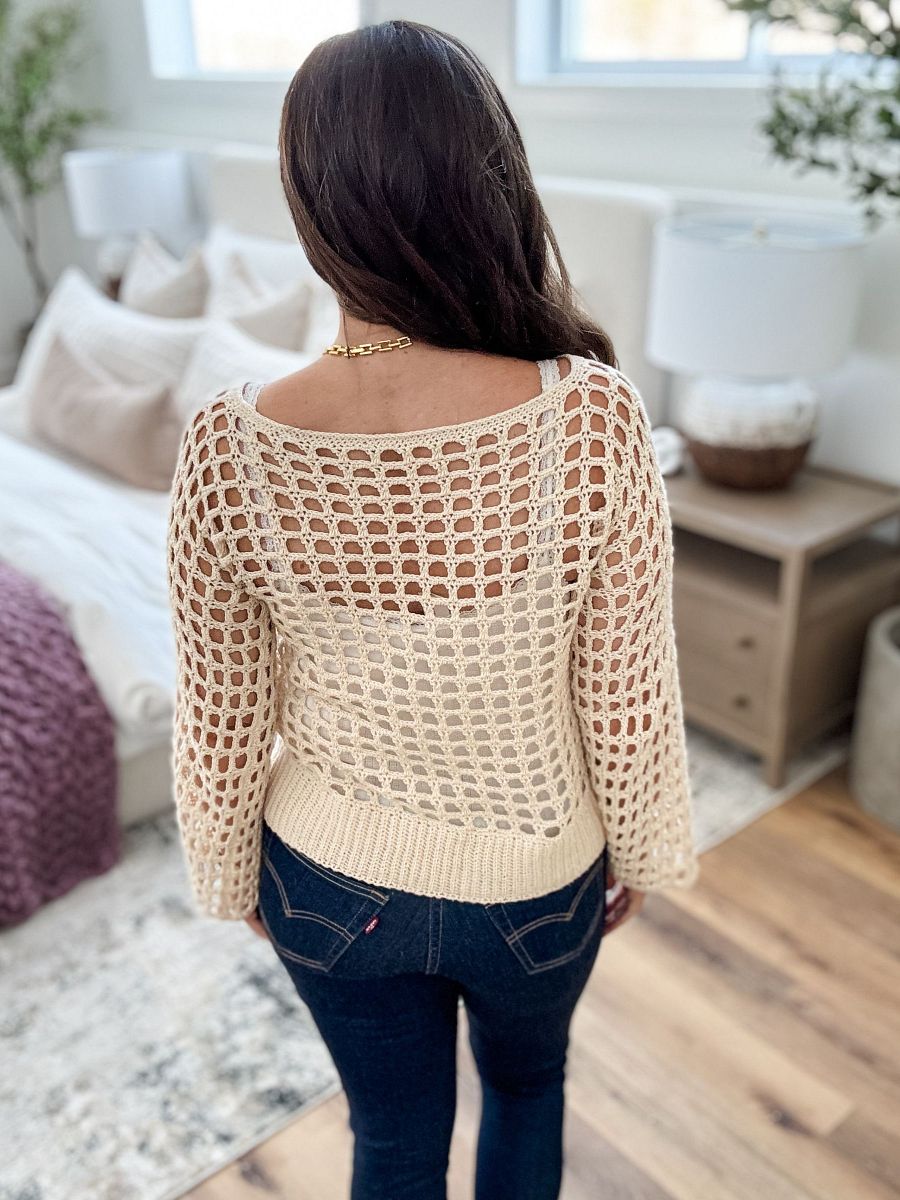 Peek-A-Boo Sweater Crochet Pattern product image (9)
