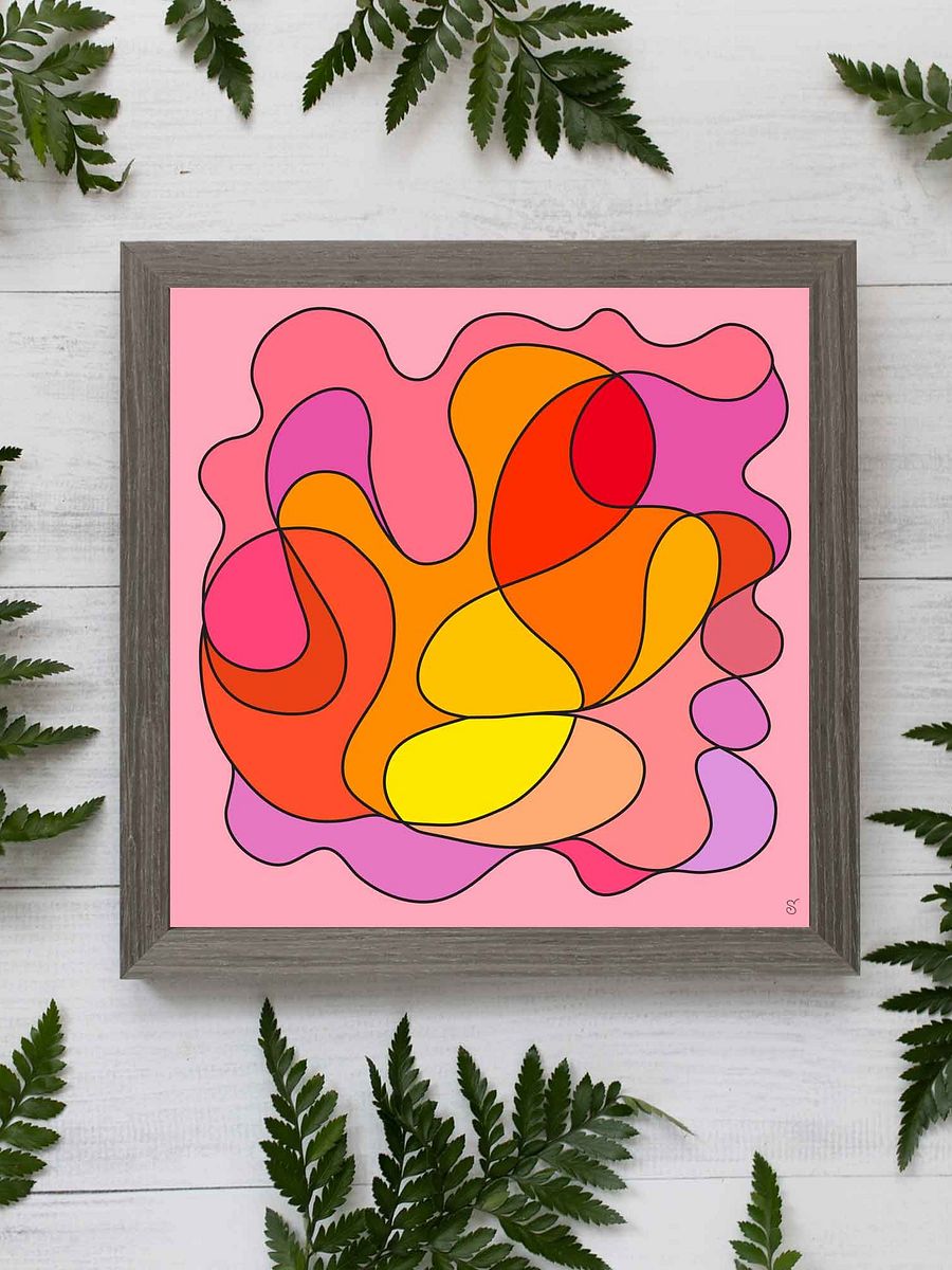 Vibrant Canvas Art: Abstract Color Explosion - Abstract Square No. 5 product image (6)