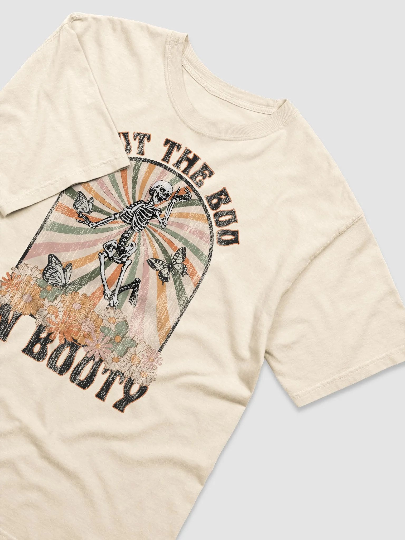 I Put the Boo in Booty T-Shirt | Funny Dancing Skeleton for Fall and Halloween product image (11)