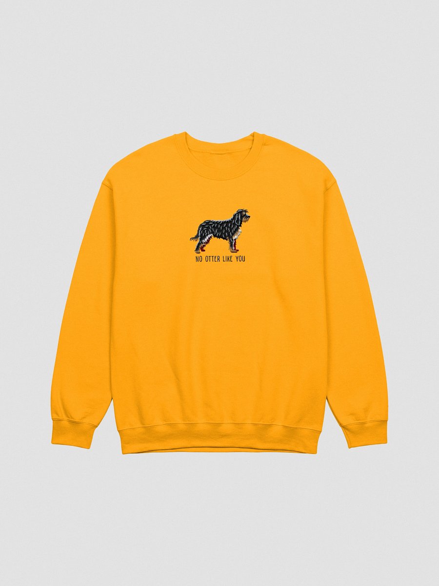 No Otter Like You Sweatshirt (Embroidered) of an Otterhound(Black & Tan) product image (10)