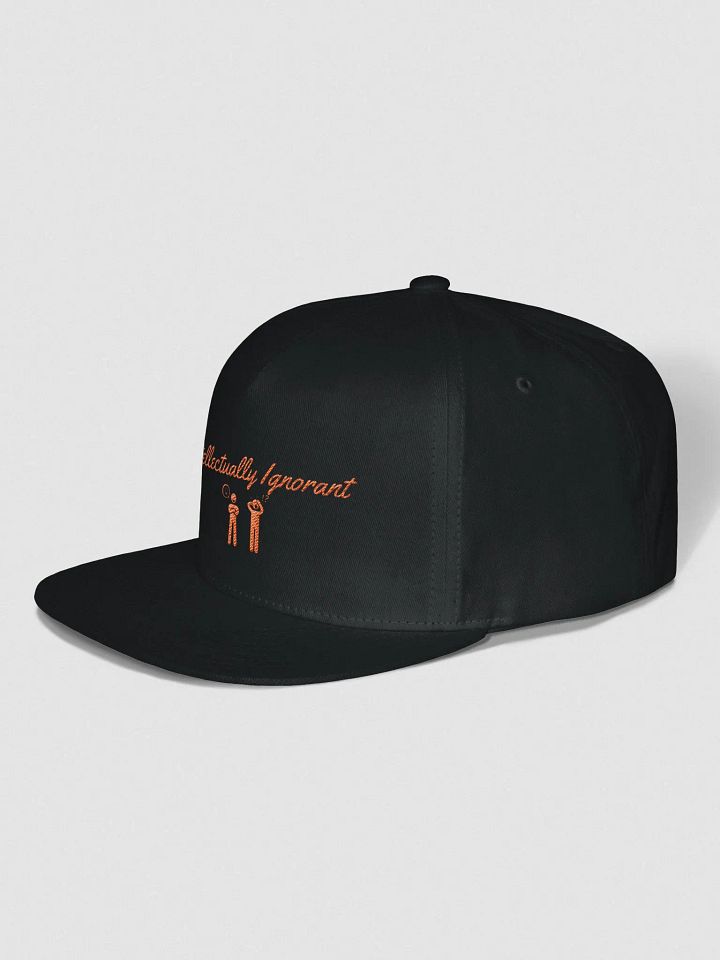 Orange logo snapback cap product image (2)