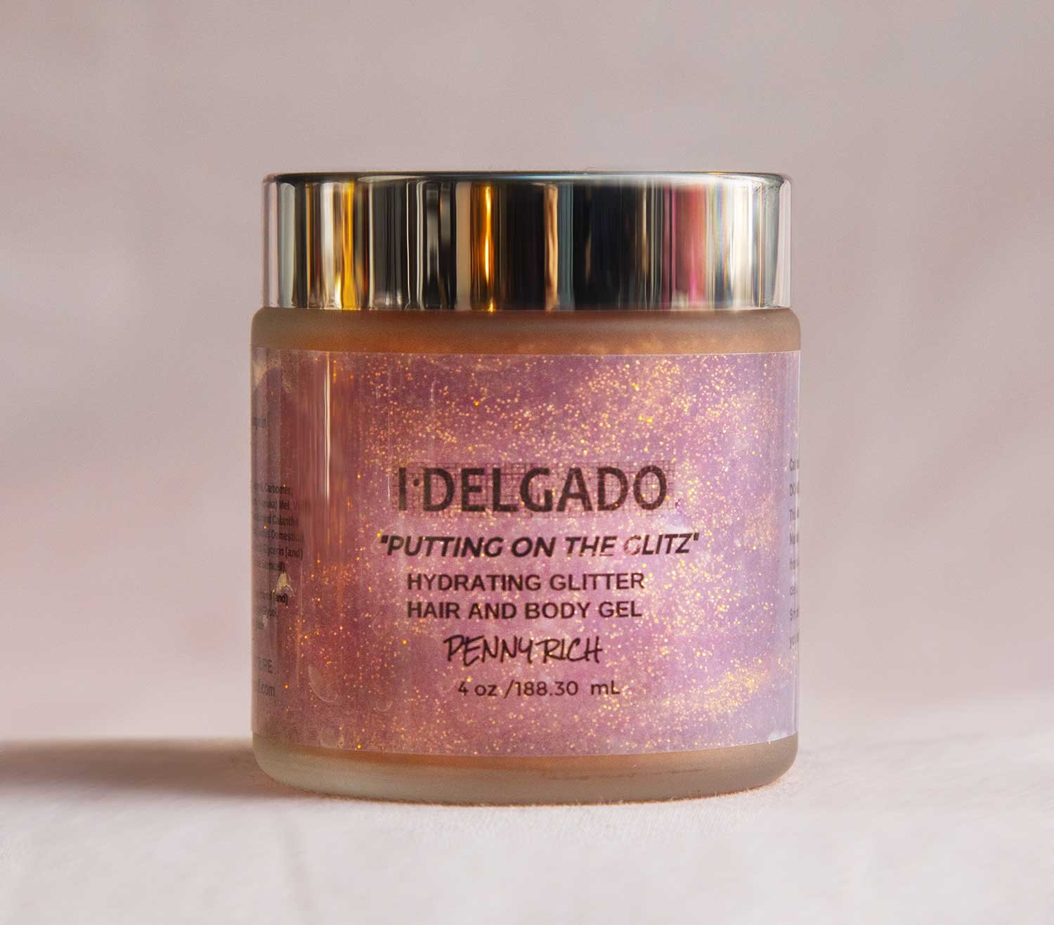 I, Delgado Skincare Hydrating Glitter Hair and Body Gel product image (2)