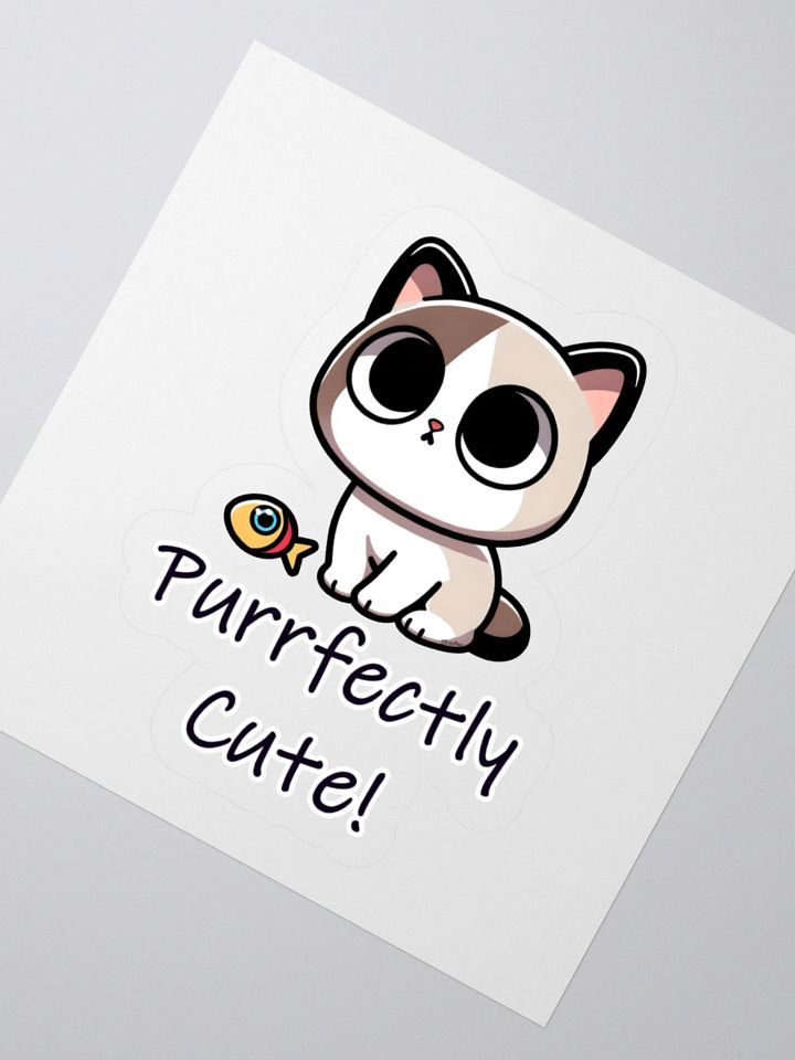 Purrfectly Cute Cat Sticker product image (5)