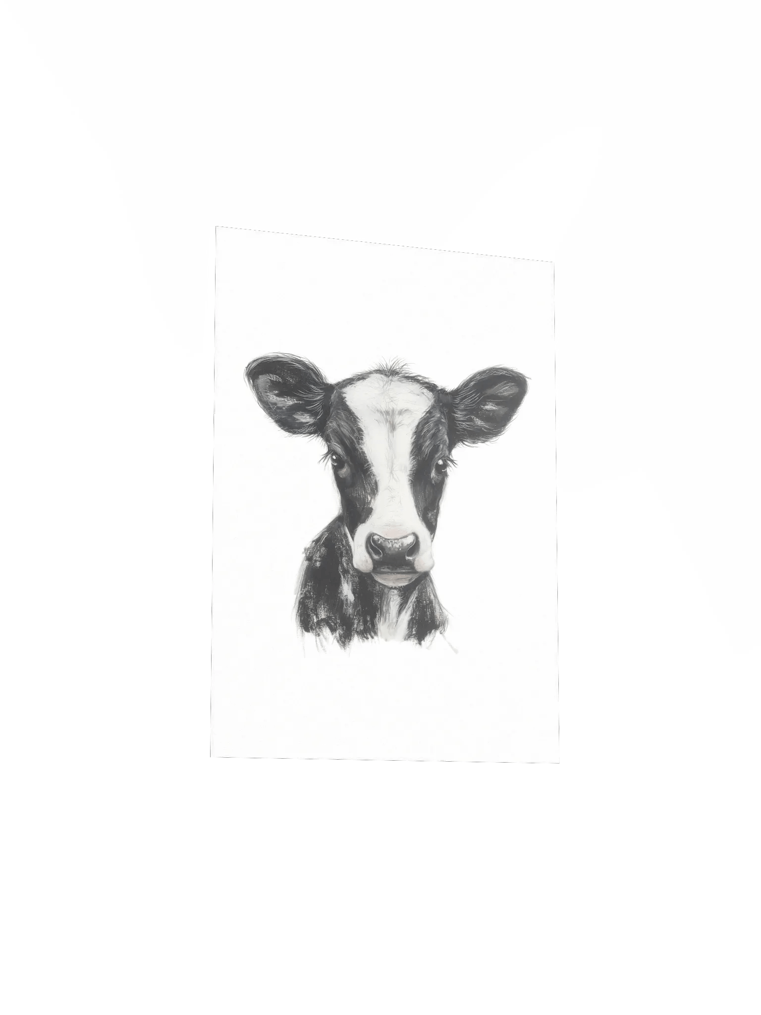 Cute Holstein Cow, Country Nursery Print product image (4)