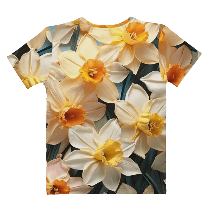 Dazzling Daffodils: Floral Fusion Tees product image (2)