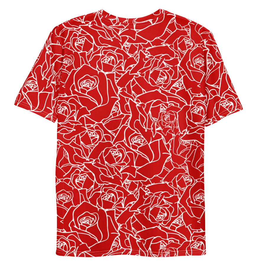 Loads of Roses · red-white crew neck t-shirt product image (10)