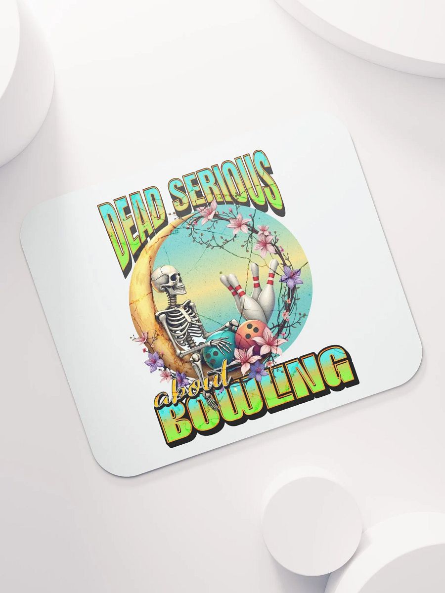 Dead Serious About Bowling Skeleton Mouse Pad product image (5)