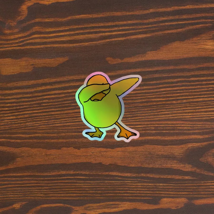 Holo Dabbing Ducko Stickers product image (5)