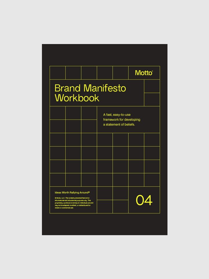 Motto® Write a Brand Manifesto Workbook product image (1)