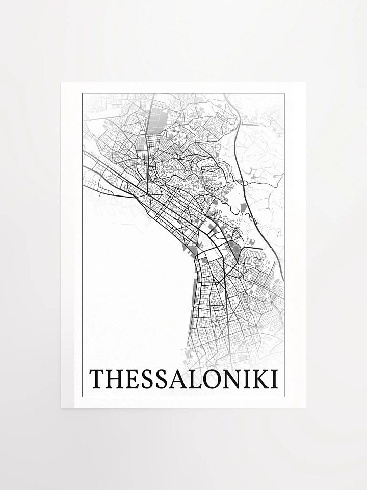 Thessaloniki, Greece, city map print product image (4)