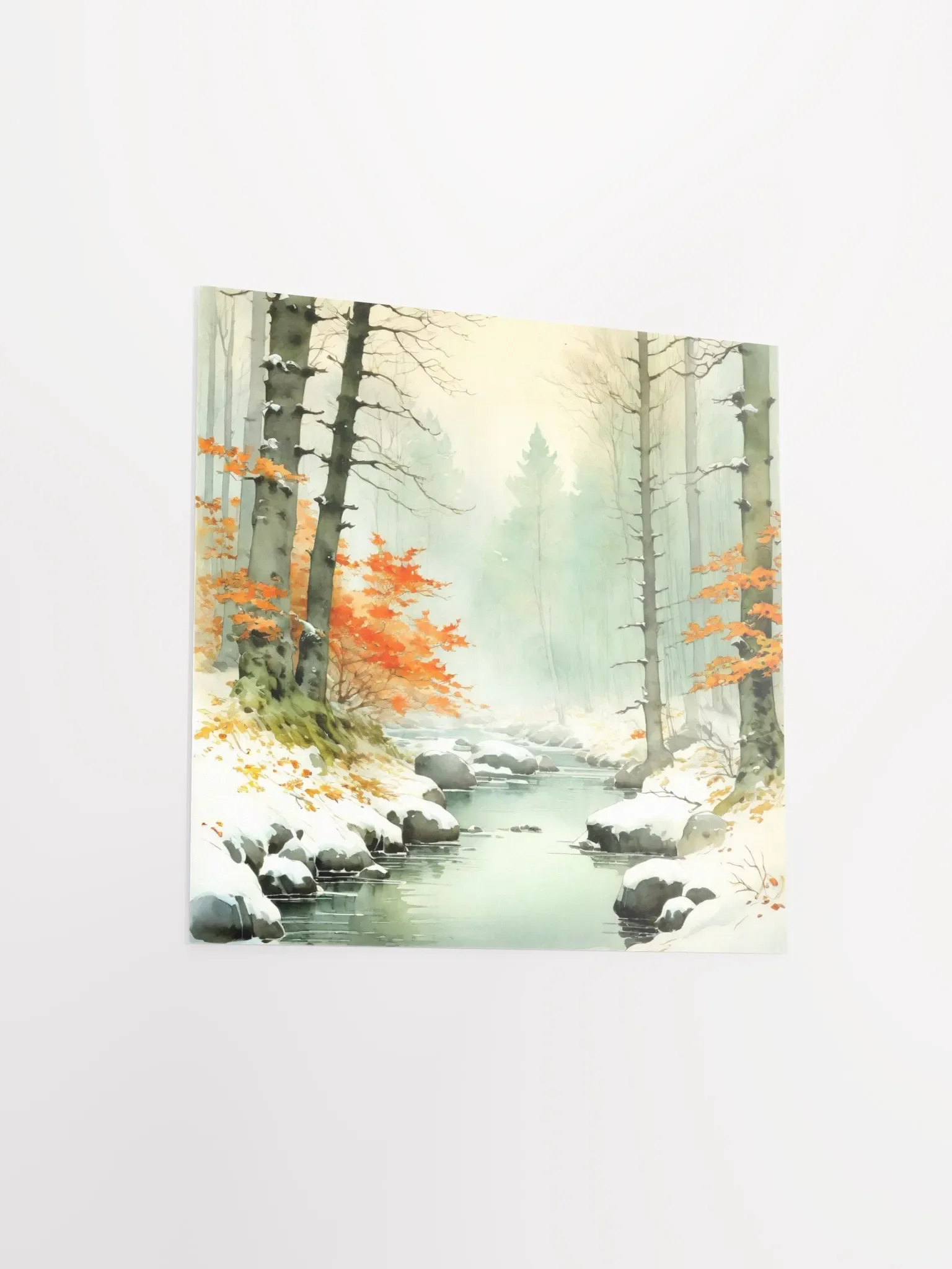 Autumn's Last Flame in Winter’s Embrace Poster product image (7)