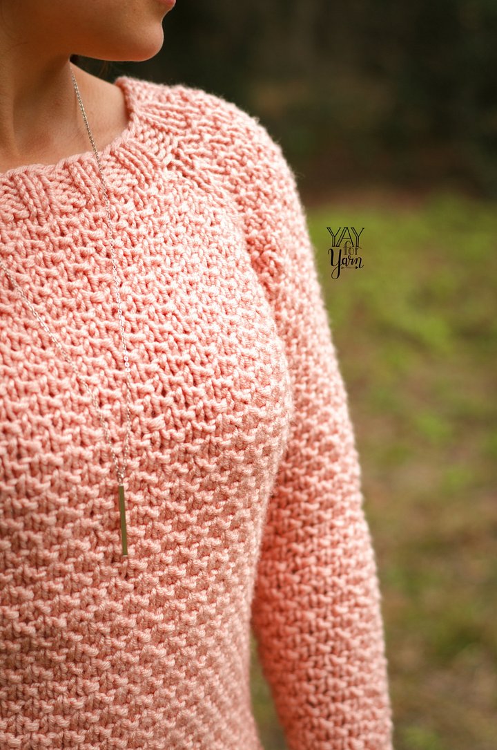Dotty Pullover - Women's Raglan Sweater PDF Knitting Pattern & Video Tutorial product image (2)