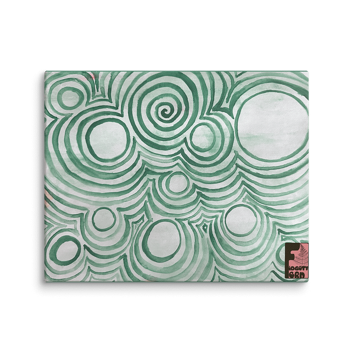 "Green Swirl" Canvas Print product image (1)