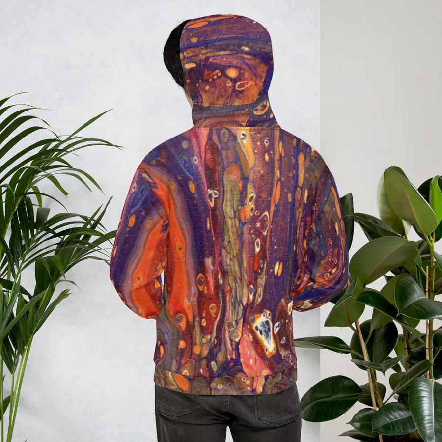 Hyperspace Fluid Acrylic All-Over Print Hoodie product image (9)