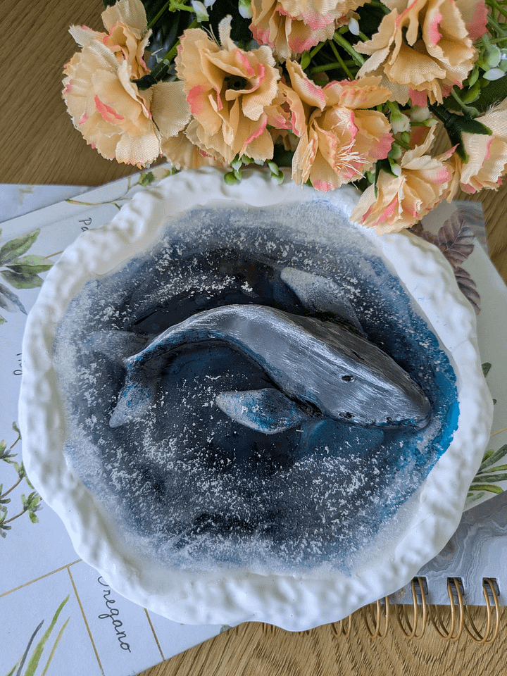 Whale Trinket Dish - Ocean Inspired Resin Tray product image (2)