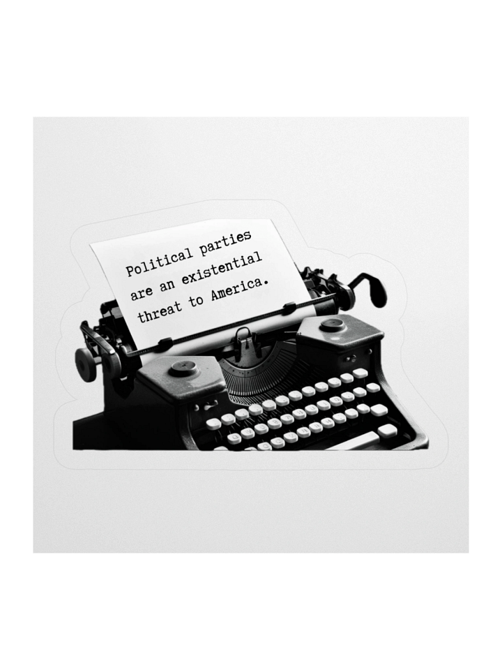 Existential ThreatTypewriter Sticker product image (2)