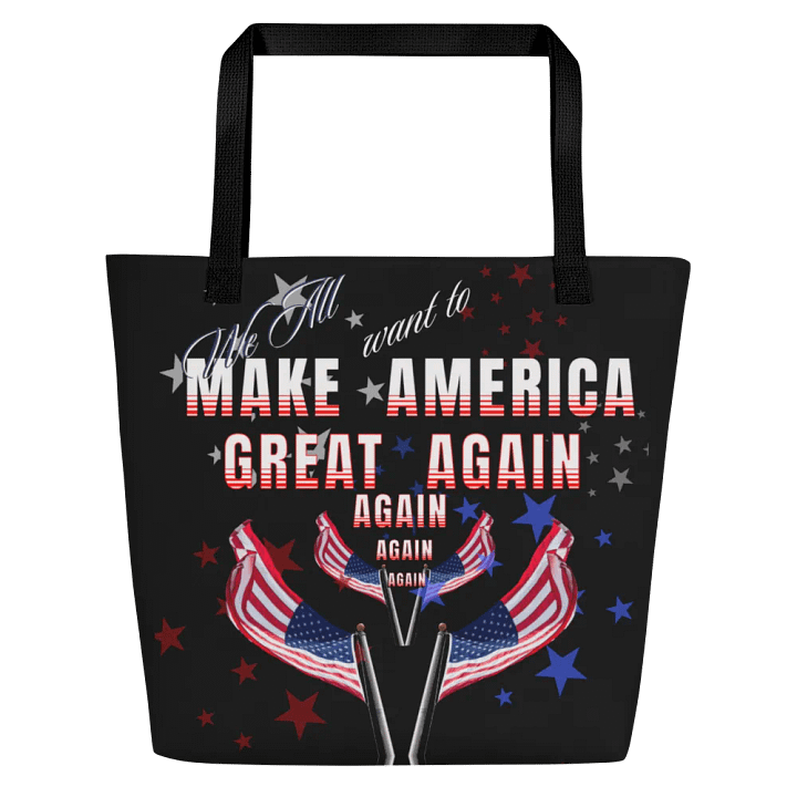 Patriotic Statement Tote Bag for moms dads shoppers product image (1)