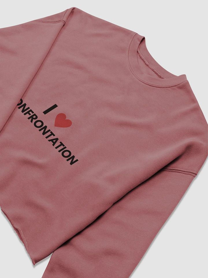 I <3 Confrontation cropped crewneck product image (1)