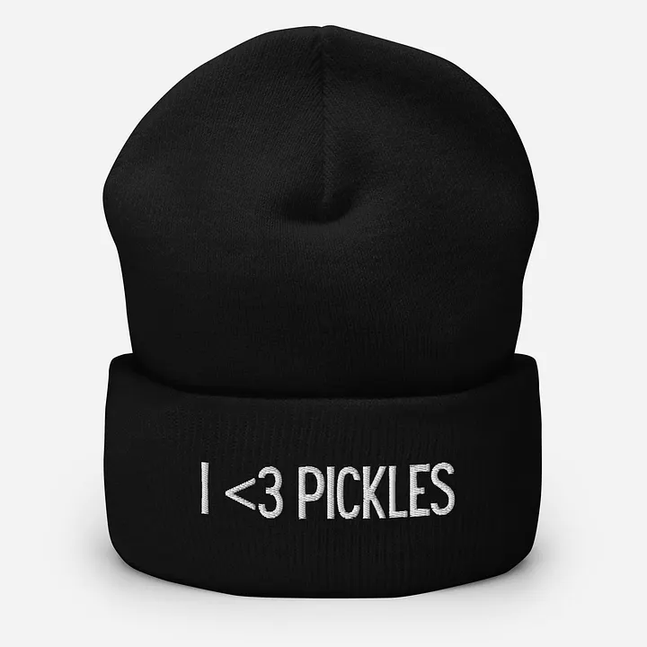I <3 Pickles Cuffed Beanie product image (1)