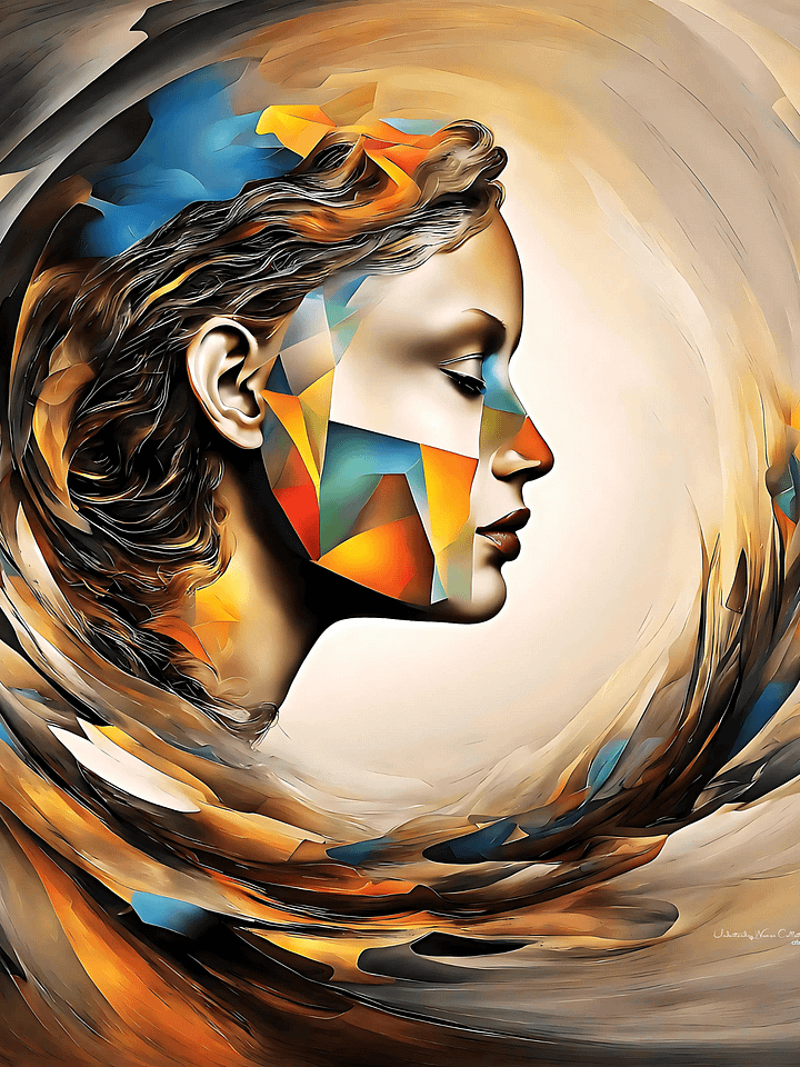 Understanding Women | Vortex of Thought | Canvas Artistic Painting product image (1)