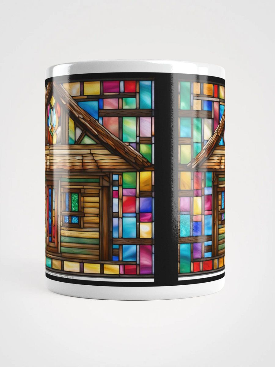 #003 Stained Glass Style Log Cabin Mug product image (10)