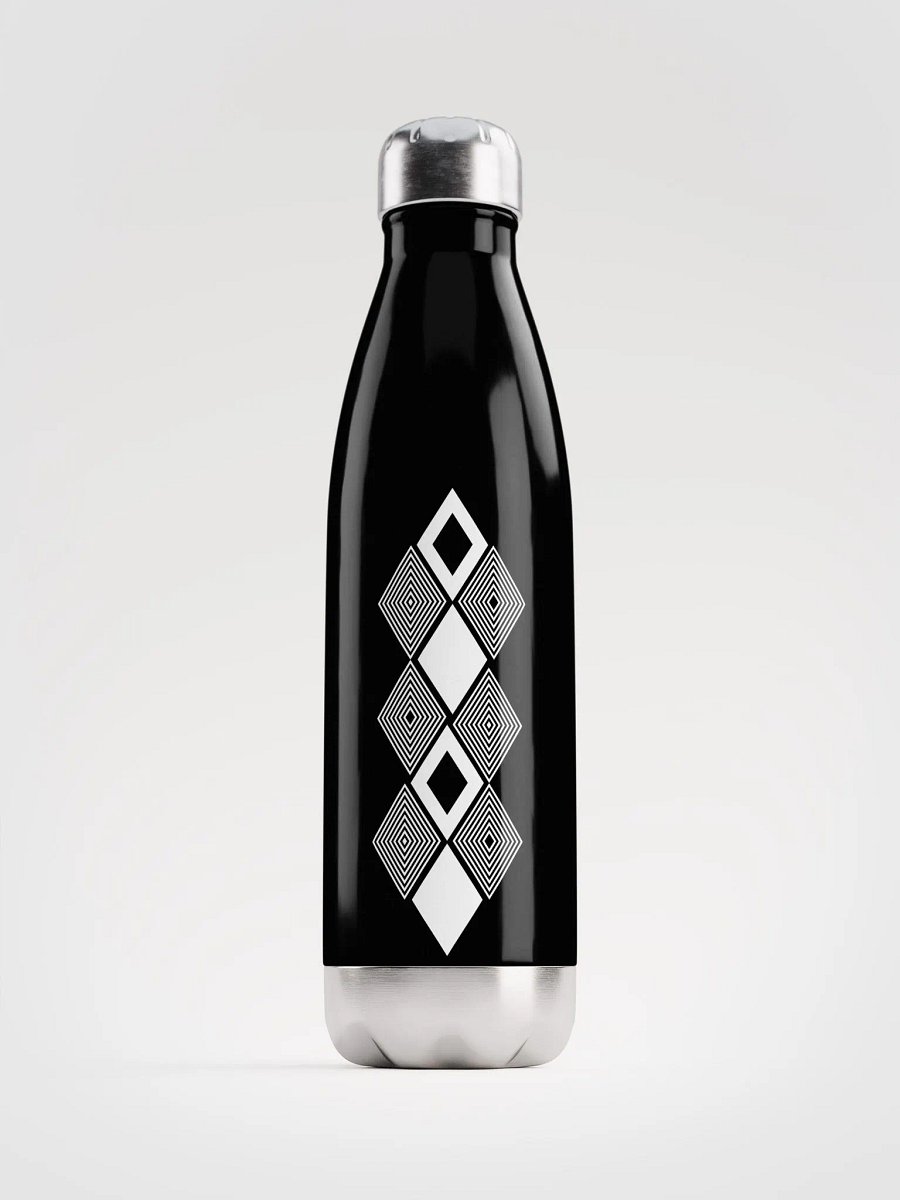 Black and white triangle design Flask Water Bottle product image (1)