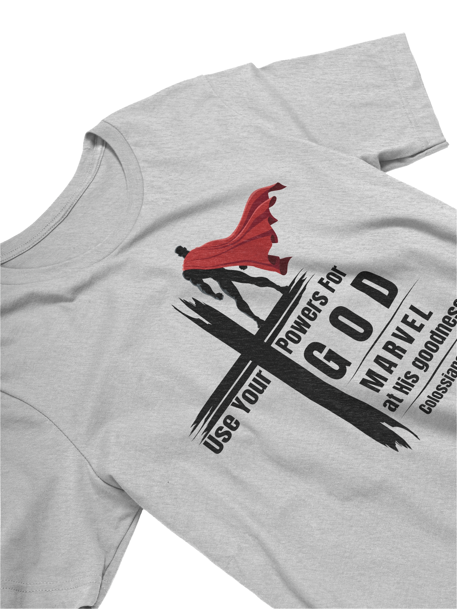 Marvel at His Goodness Christian Superhero T-Shirt product image (5)