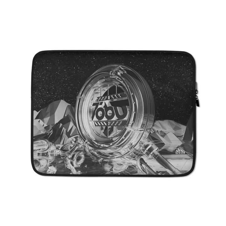 Tobu Laptop Sleeve 3D Industrial Logo Monochrome Night product image (1)