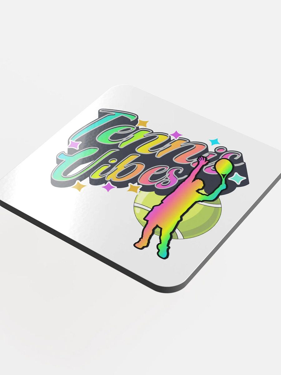 Tennis Vibes Male Neon Rainbow Coaster Set product image (4)
