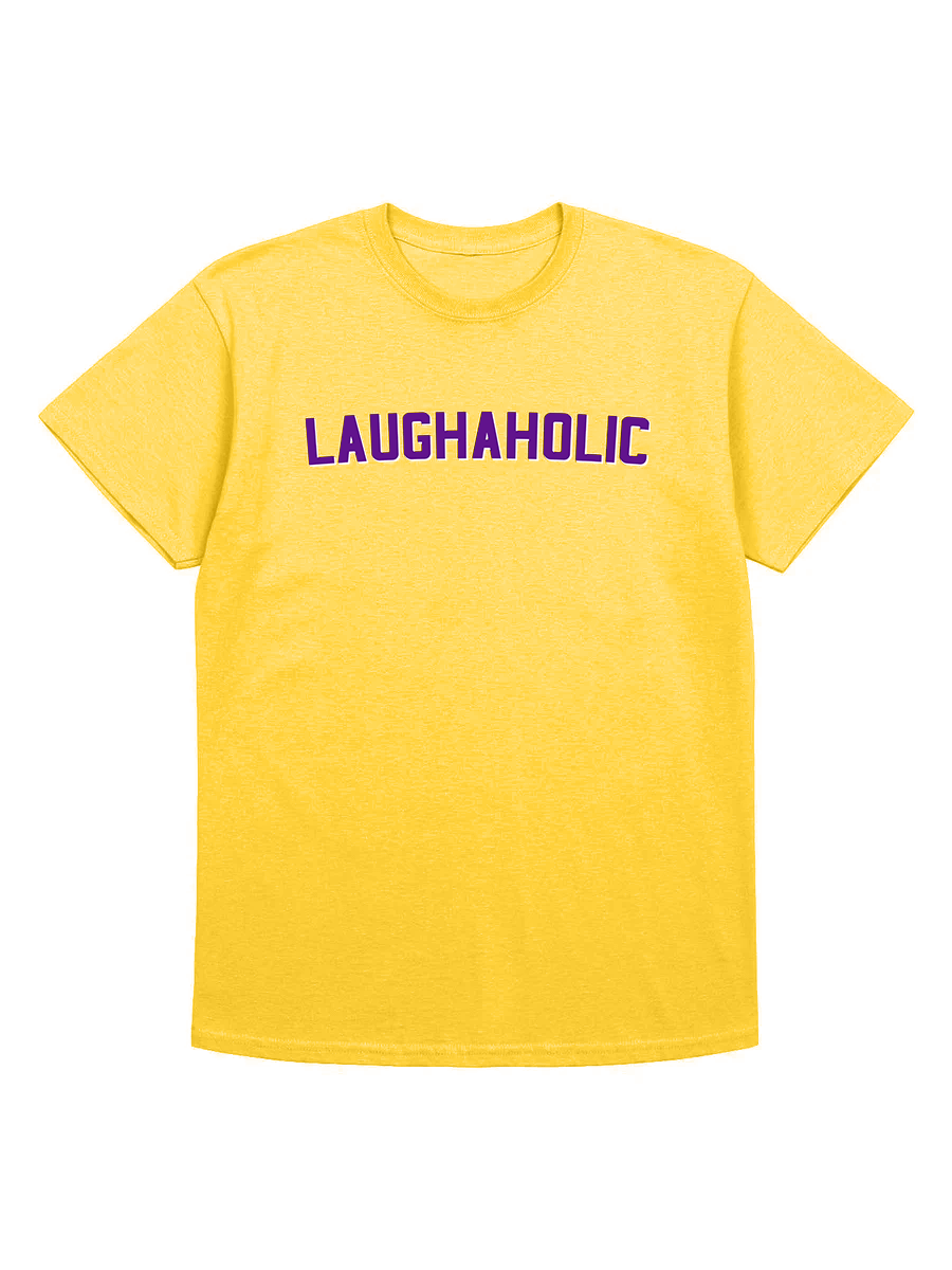 Laughaholic T-Shirt (Yellow) product image (3)