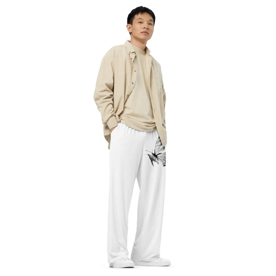 Zaippa's All-Over Print Unisex Wide-Leg Pants product image (4)