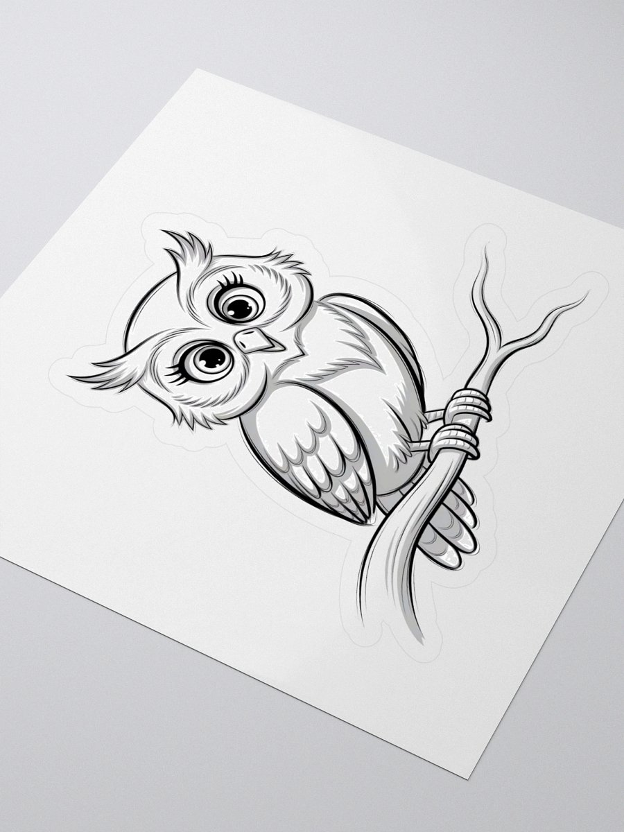 Whimsical Owl Perch Stickers product image (3)