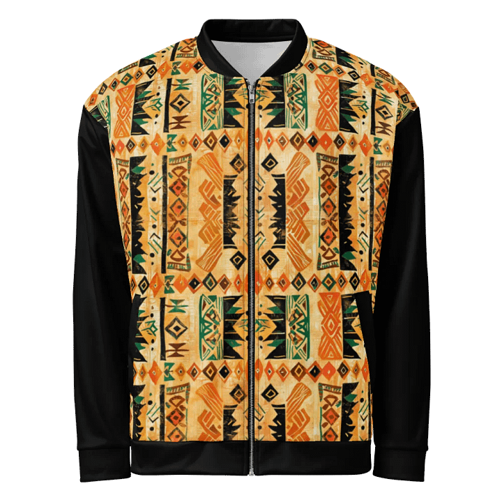 Customizable Tribal Allure Bomber Jacket product image (1)