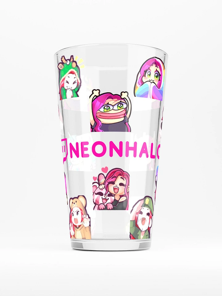 Neon Halo All Emotes Pint Glass product image (1)